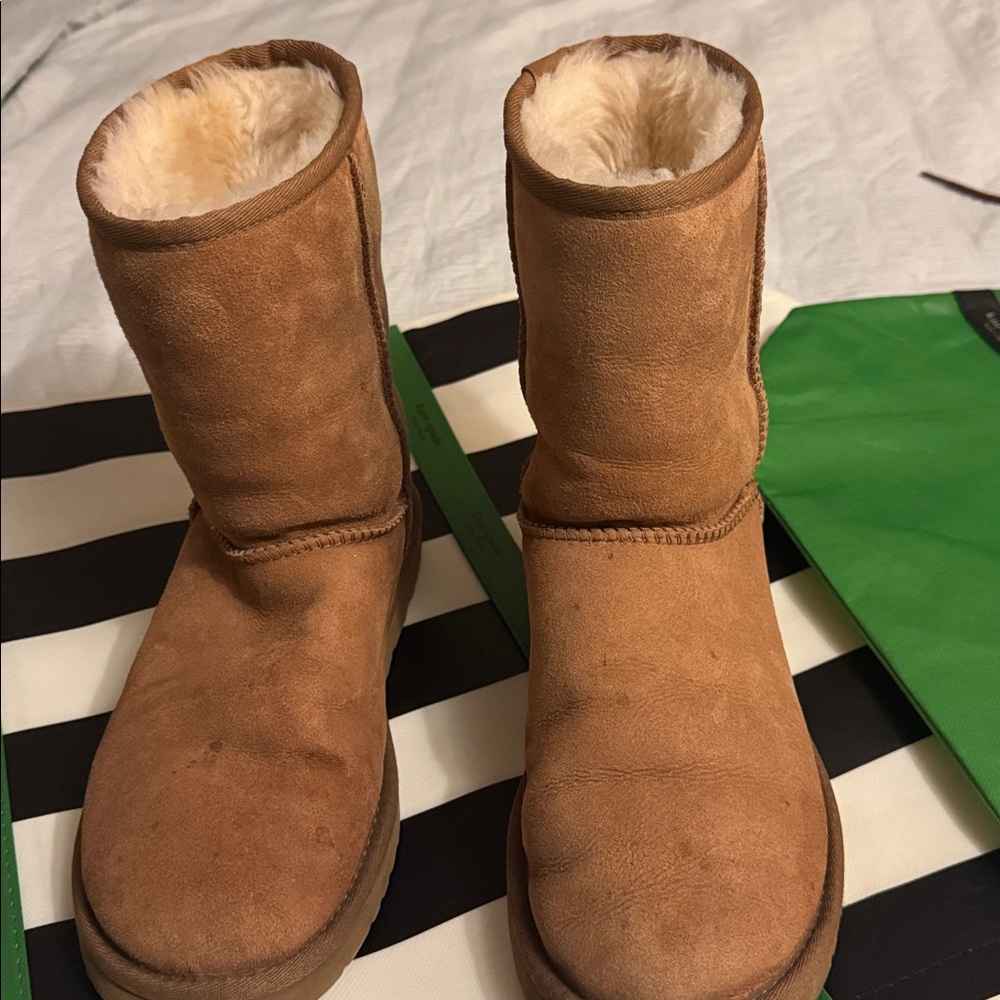 UGG woman’s Brown Boots with Soft Cream Lining
